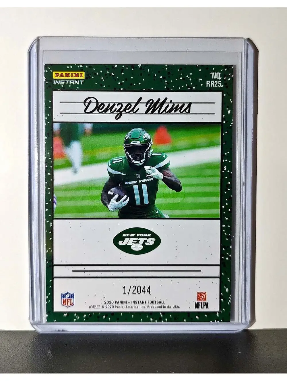 Denzel Mims Rookie 2020 Panini NFL #25 Rated Rookie Card New York Jets